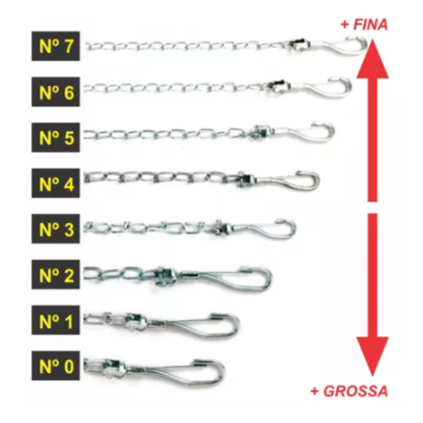 CORRENTE ZINCADA CAES N7 12UN P*0 - Imagem 6