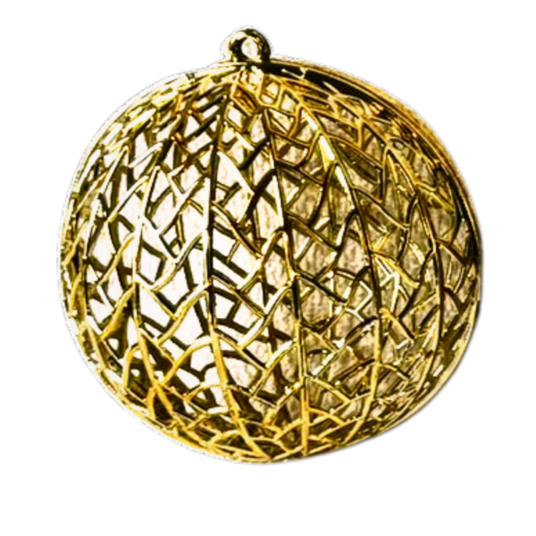 Enfeites de Bola de Natal 6 Pçs 8cm Decorada Mista Premium - Imagem 8