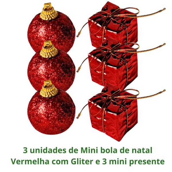 Kit 28 pçs Enfeite Natal p/ Arvores e Guirlandas Premium - Imagem 7