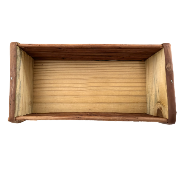 Cachepô de violeta de vime para decoração - Imagem 3