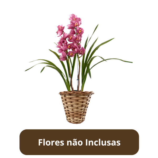 Cachepô Cymbidium Redondo de Vime - Imagem 5