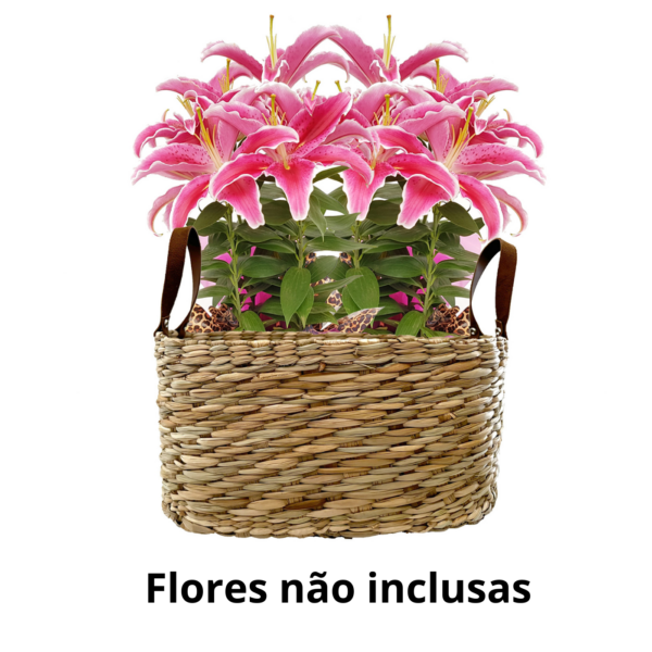 Dois Crisântemos Alça em Couro - Imagem 4