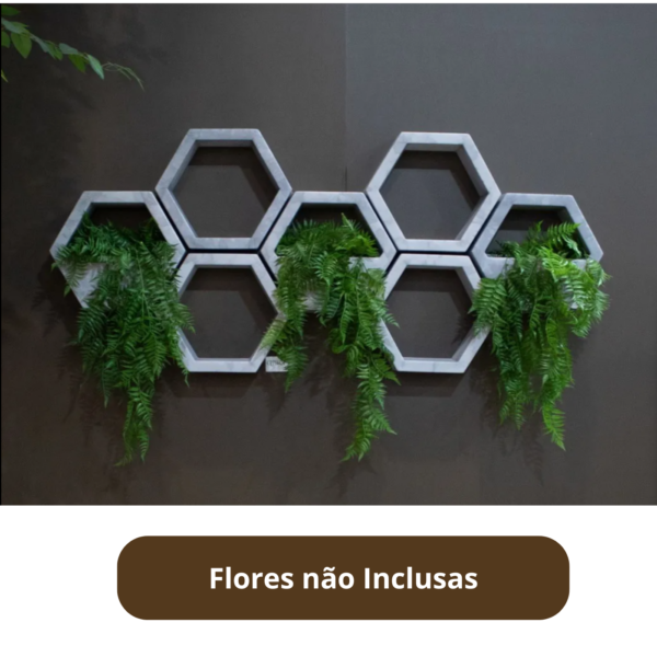 CPP1-BC CACHEPO DE PAREDE SEXTAVADO POLIETILENO No1 BRANCO CARRARA - Imagem 4
