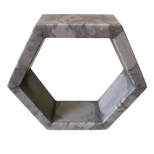 CPP1-BC CACHEPO DE PAREDE SEXTAVADO POLIETILENO No1 BRANCO CARRARA - Imagem 2