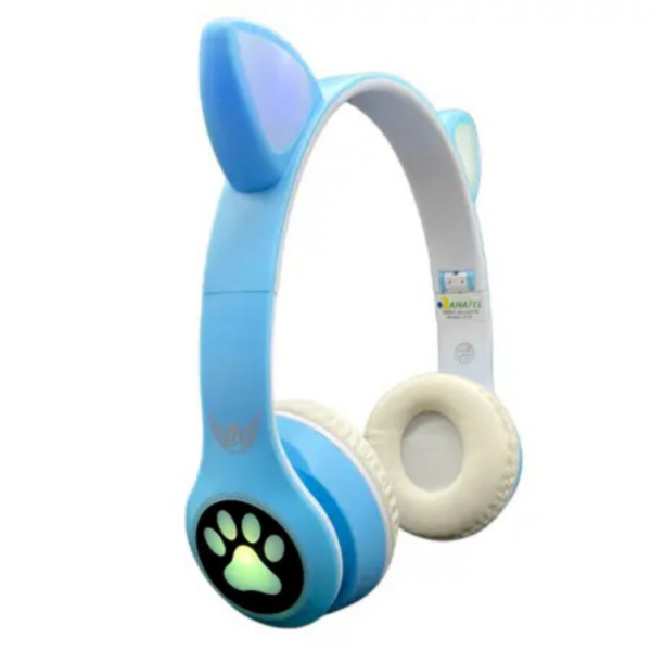 Fone de ouvido over-ear gamer s/ fio CAT Gaming c/ luz LED - Imagem 3