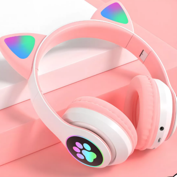 Fone de ouvido over-ear gamer s/ fio CAT Gaming c/ luz LED - Imagem 5