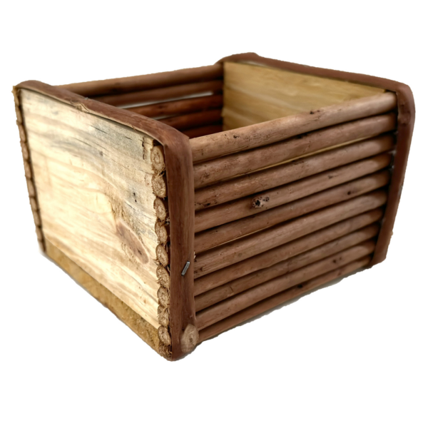 Cachepo Suporte Flores vaso de palito de Vime 11cm Premium - Imagem 4