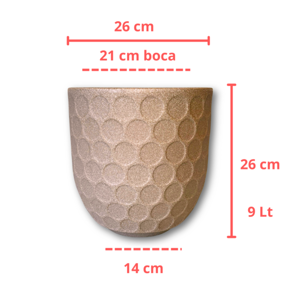 Vaso Plantas Funchal Plus 26 cm Plastico Moderno com Prato - Imagem 3