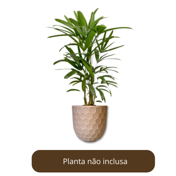 Vaso Plantas Funchal Plus 26 cm Plastico Moderno com Prato - Imagem 2