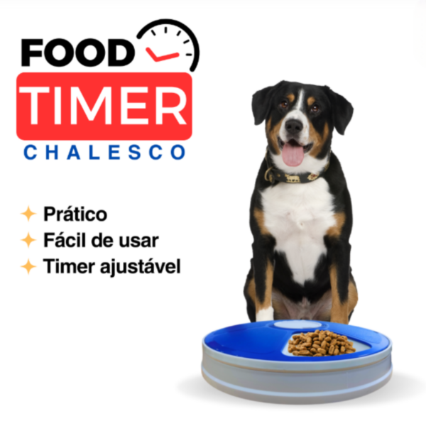 Comedouro Disco Automatico para Gatos Caes c/ Timer a Pilha - Imagem 8