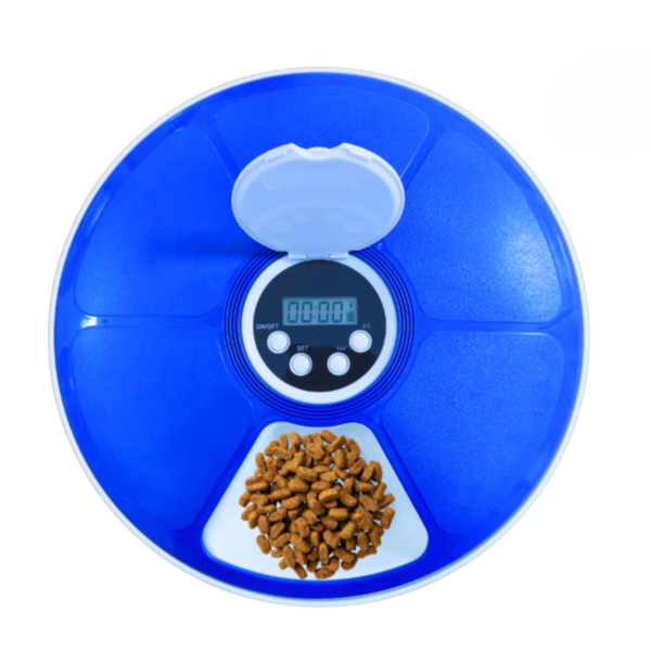 Comedouro Disco Automatico para Gatos Caes c/ Timer a Pilha - Imagem 4