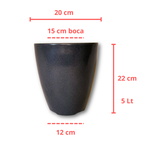 Vaso para Plantas Decoração Coimbra 19 cm Premium - Imagem 8