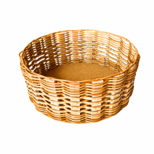 Cestas Bandejas Redondas Vime Sintético 35 Cm Premium